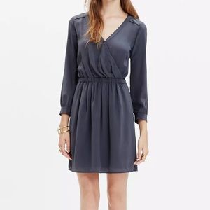 Madewell Silk Fuad Wrap Dress 0
